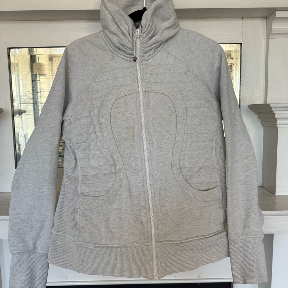 Lululemon Athletica Heather Gray Zip-Up Hoodie